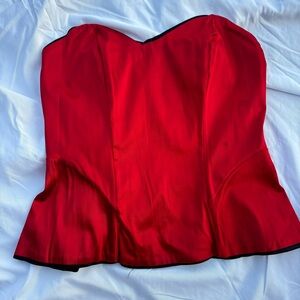 Victoria’s Secret vintage Red Strapless Bustier Top